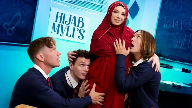 HijabMylfs - Kiki Daire - It Takes a Real Woman to Please Three Cocks At Once